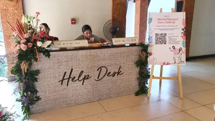 Signage and Floral detail — Arrival / Lobby decor — Alila Diwa Goa